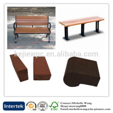Hot sale wood plastic composite garden wood bench slats, park bench slats, wooden slats for bench