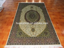 double knots kilim silk carpet hand knotted pure silk carpet