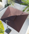 테라스 상업용 LED 태양 에너지 햇살 우산 우산