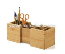 Bamboo office debris storage box,Bamboo Desk Organizer/ Storage Box/Pen Holder