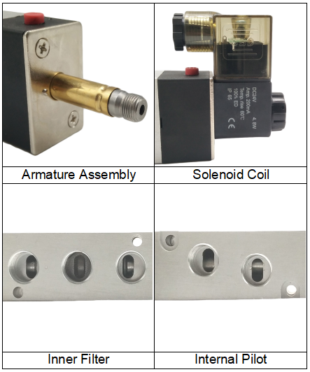 4V330C-08 AirTAC Type Solenoid Air Valve