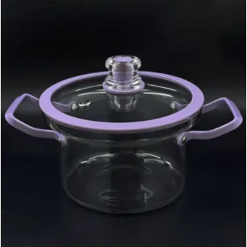 Heated high temperature resistant glass soup pot