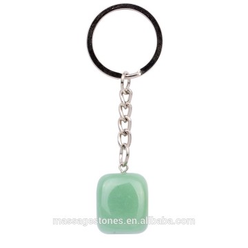 Green adventurine keychain gemstone keyrings