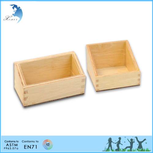 Wholesale wooden indoor Storage Box for Task Cards kids home storage box