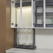 Automatic Elevating Kitchen System: Two Layers for Wine and Storage