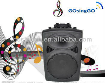 pa active speaker with mic stage rod speaker