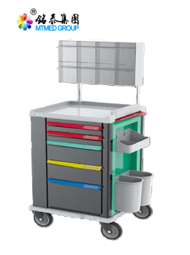 Anesthesia cart with several drawer
