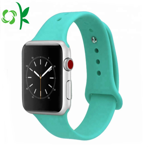 간단한 애플 스포츠 Iwatch Wristbands 실리콘 시계 밴드