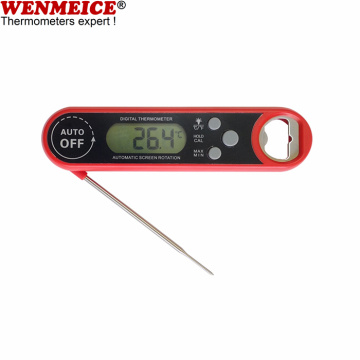 Automatisch roterend scherm Digitale voedselthermometer vouwen