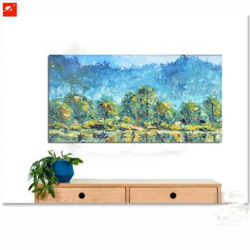 Impressionism Green Tree Oil Painting