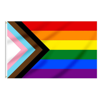Wholesale Affordable Customized Polyester 3x5 LGBT Rainbow Flags for Pride Events