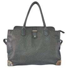 Handbag with synthetic leather
