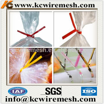 Paper material wire twist ties for food packaging