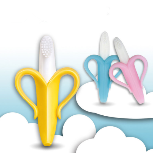 Escovas de dentes de bebê de silicone sem bpa personalizadas