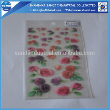 clear round epoxy resin sticker