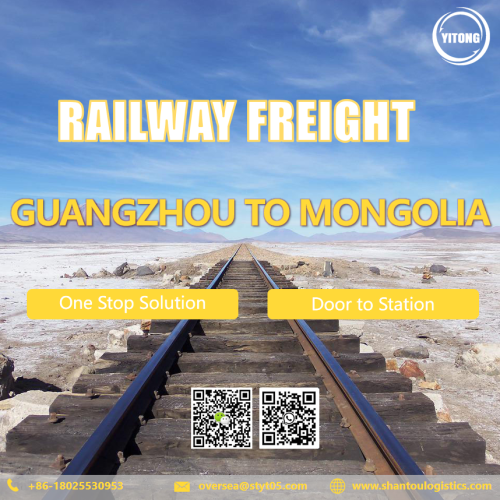 Services de fret ferroviaire de Guangzhou à la Mongolie