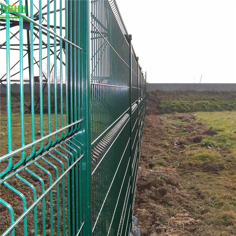 PVC Coated Welded Wire Mesh Fence Panels