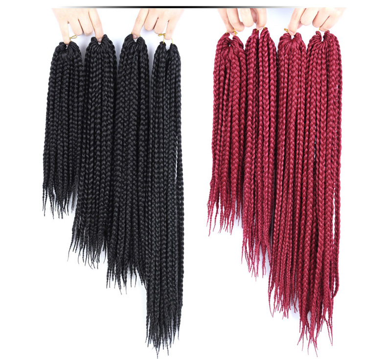 AliLeader Wholesale Price Synthetic Braiding Hair Extension Crochet Box Braid For Women