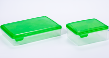Plastic kitchen meal box with lid S