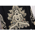 Autumn New Fashion Embroidery patches Beading Knit