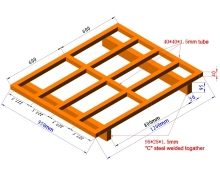 Xinzhongya Euro Iron Steel Pallets for AS/RS System Racking