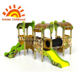 Bunte Rohrbrücken-Spielplatzgeräte im Freien für Kinder