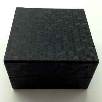 Black Faux Leather Packing Cufflink Box For Gift