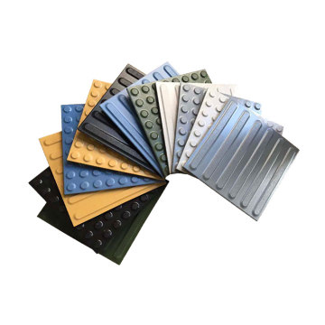 External floor tile for subway tactile paving