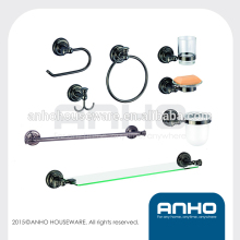 ANHO classic antique style bathroom hardware set towel rail towel bar