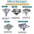 stainless steel slop hopper with sink