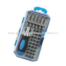 34-piece Stubby Ratchet Screwdriver and Bit Set