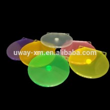 PP 6mm double colorful clam shell CD case /CD box for 2 discs