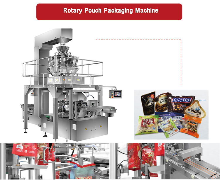 Premade Bag Food Filling Sealing Packaging Machine For Liqud Powder Solid