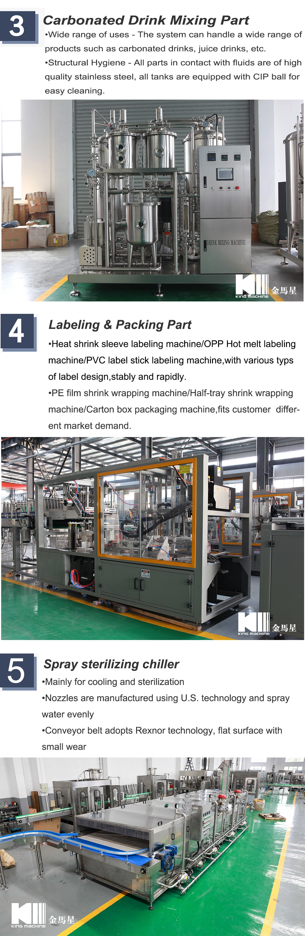 Plastic Bottles / Can Beverage Making Filling Machine / Production Line for Energy Drink