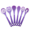 Ustensiles en silicone de cuisson résistant à la chaleur de 6PCS