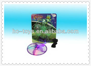 Pull line Flying saucer with lights,kids plastic toy flying saucer,pull line toys,plastic Flying saucer,toxic free toy