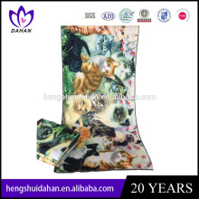 Hot 3D animals printing microfibre bath towel