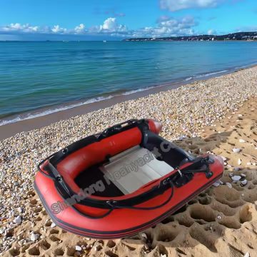 Aluminum Floor PVC Inflatable Rowing Boat