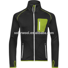 100% Merino Wool Sportswear With 1/4 Zip And Pocket For Adult