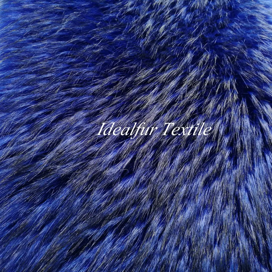 Blue Imitation Raccoon Fake Fur Faux Fur