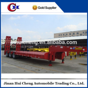 Heavy equipment transport trailer heavy duty semi trailer low bed