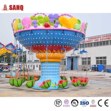 Fairground New Rides Electric Amusement Watermelon Flying Chair Games