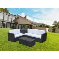 Okrągłe meble ogrodowe z rattanu Patio Plastikowa sofa