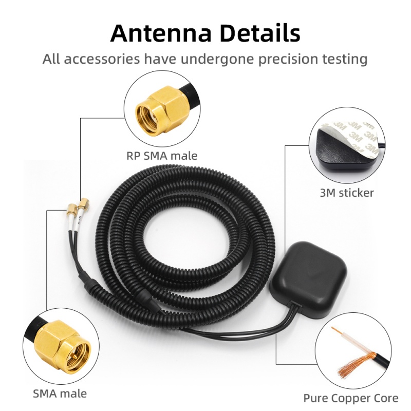 2 en 1 4G + antena GPS 5 2 in 1 4G + GPS antenna 5