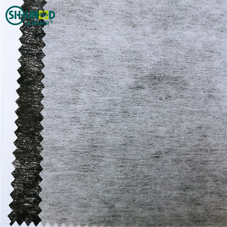 100% Polyester LDPE Coating Chemical Bond Non Woven Fusible Interfacing Fabric for Garment Embroidery