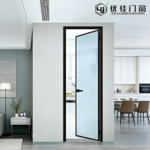 Single Panel Frosted Glass Swing Door