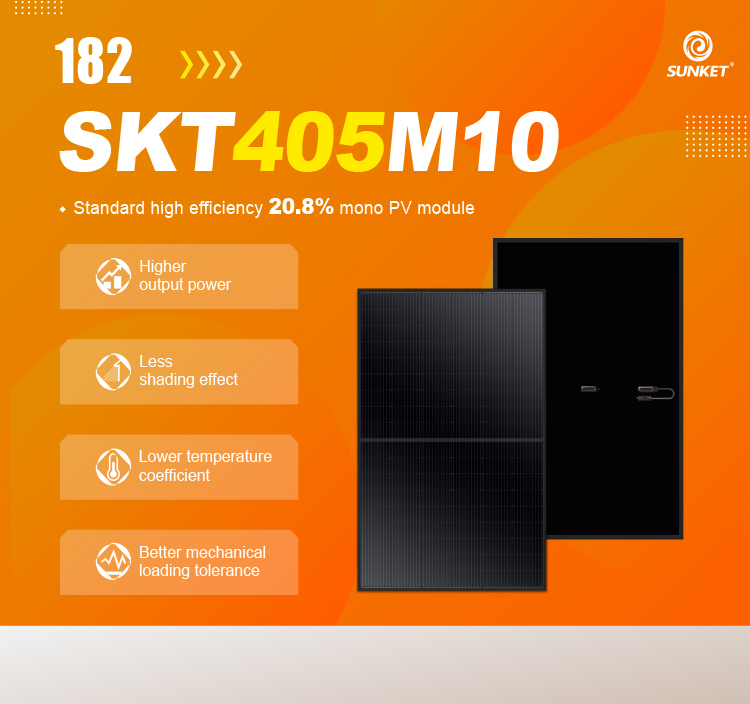 High efficiency black frame solar panel mono 410w