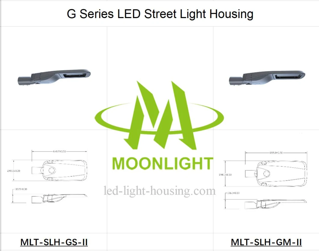 Die-Casting LED Street Light Cover Street Light Housing Mlt-Slh-HS-II for Road Lighting