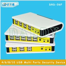 Multi-Port Design Alarm 6 Ports Alarm Dislay Stand Security for Mobile Phone/Carema/Tablet PC