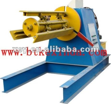 5-10T hydraulic decoiler/uncoiling machine with car